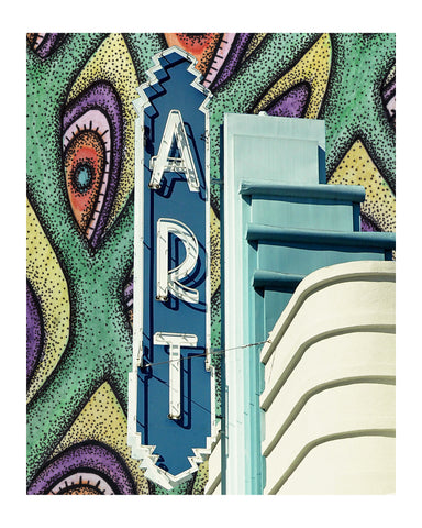 Art Theatre - Retro Row, Long Beach, CA - 8"x10" signed print