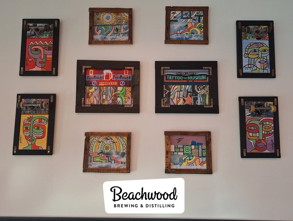 Art at Beachwood Brewing in Bixby Knolls (3630 Atlantic Blvd., Long Beach CA)