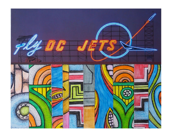 "Fly DC Jets" signed 8" x 10" print