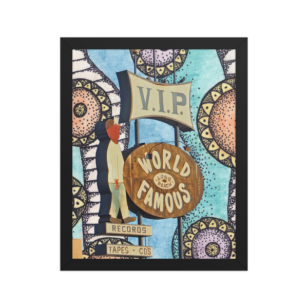 V.I.P. Records - Long Beach - Print