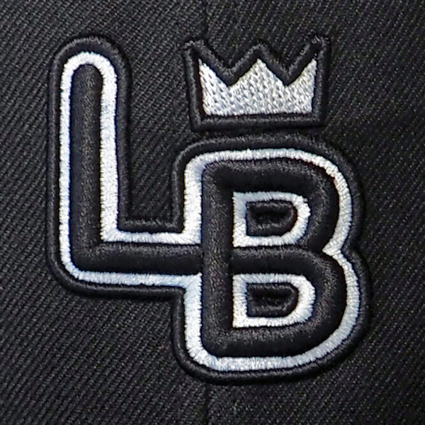 LB Royals Embroidered Snapback, Flat Visor, Black/Camo